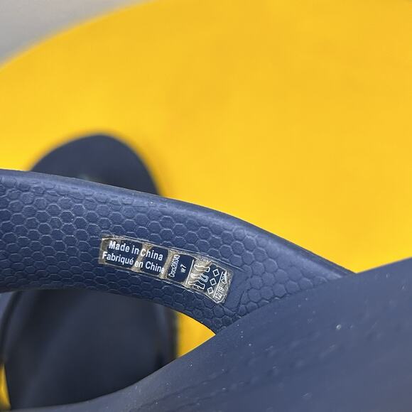 Crocs Monterey Diamante Wedge Sandals Blue Beaded Casual Comfort Boho Women’s 7 - Picture 13 of 16